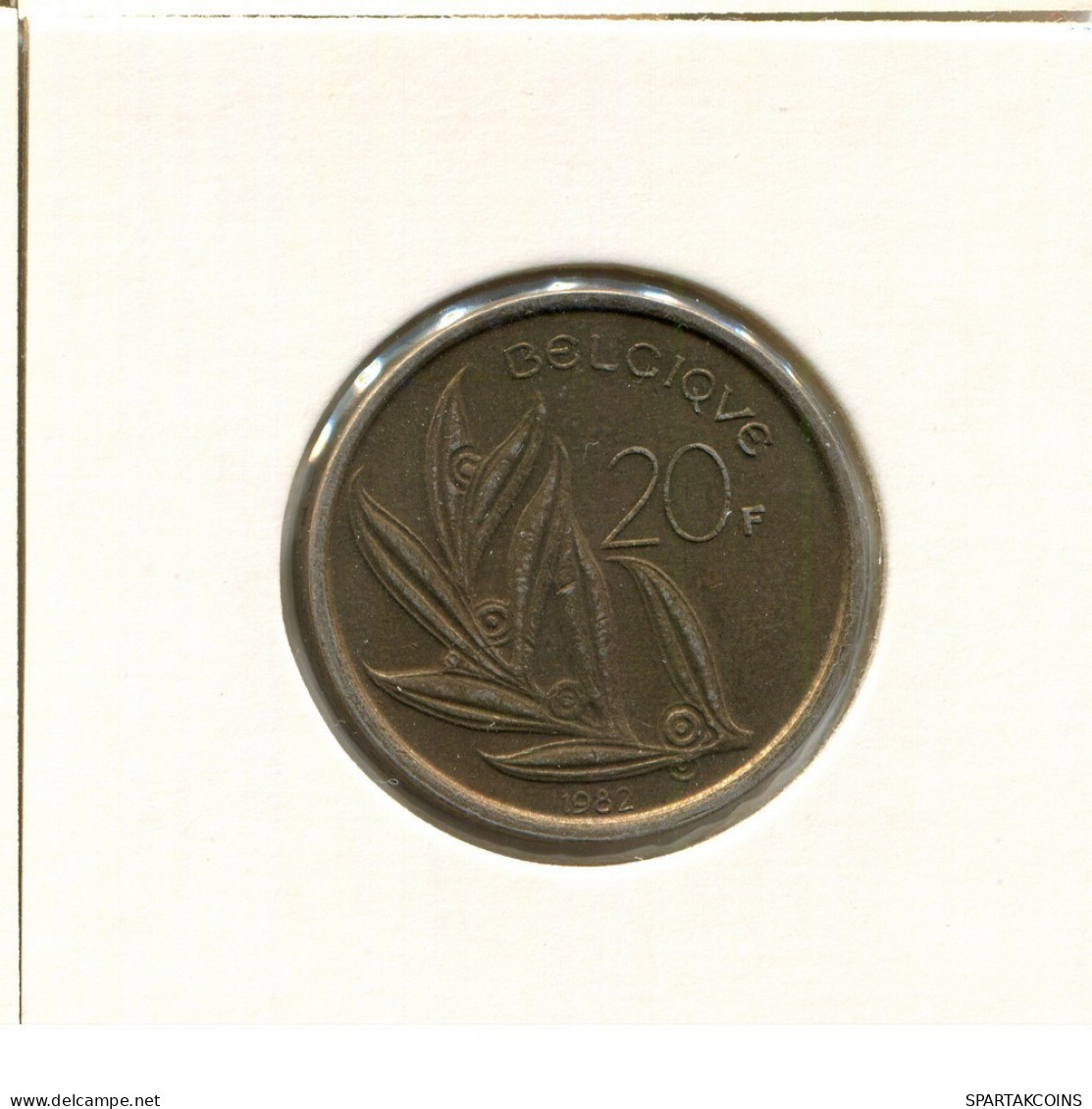 20 FRANCS 1982 FRENCH Text BÉLGICA BELGIUM Moneda #BB362.E.A - 20 Frank