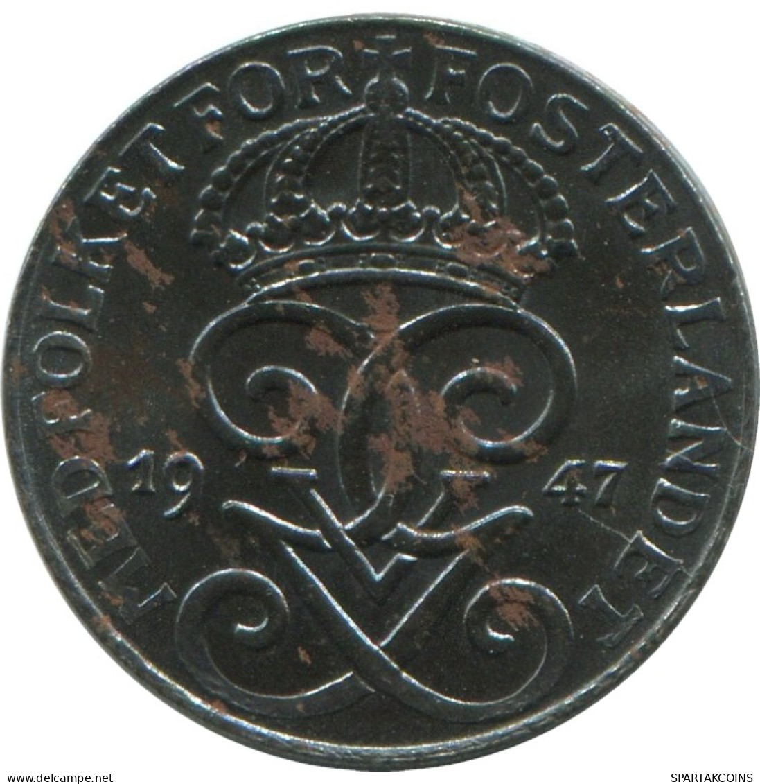 1 ORE 1947 SWEDEN Coin #AD259.2.U.A - Sweden