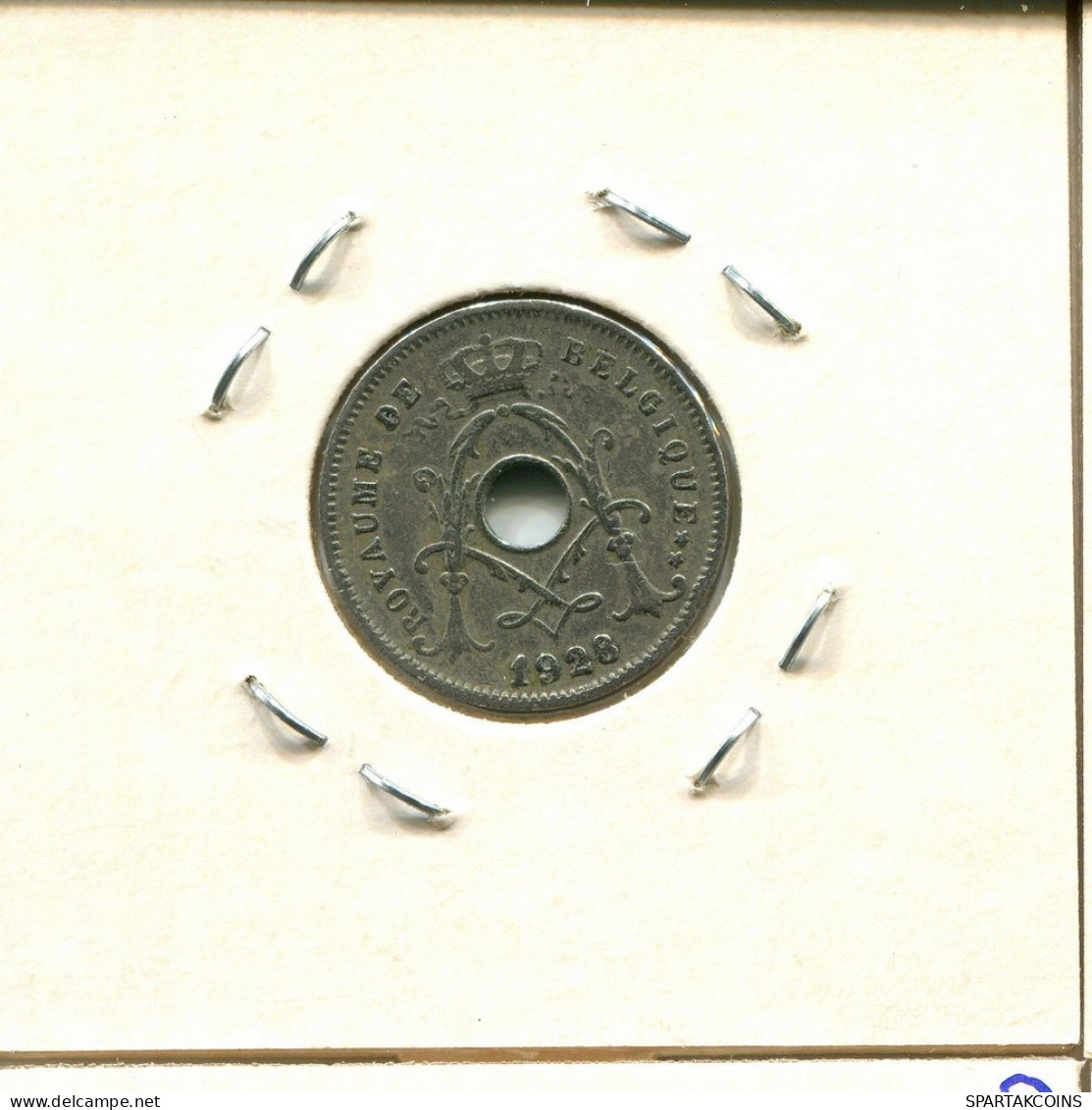 5 CENTIMES 1928 FRENCH Text BÉLGICA BELGIUM Moneda #BA263.E.A - 5 Centimes