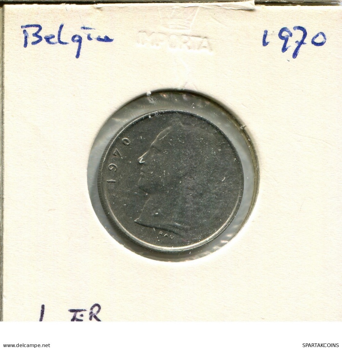 1 FRANC 1970 DUTCH Text BÉLGICA BELGIUM Moneda #AU624.E.A - 1 Franc