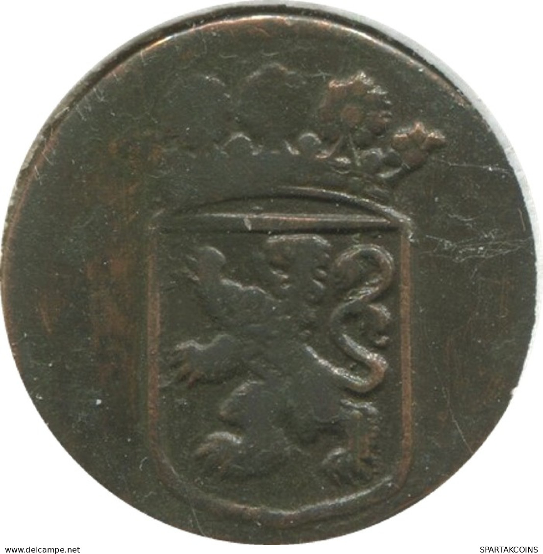 1734 HOLLAND VOC DUIT NETHERLANDS INDIES NEW YORK COLONIAL PENNY #VOC1291.9.U.A - Niederländisch-Indien