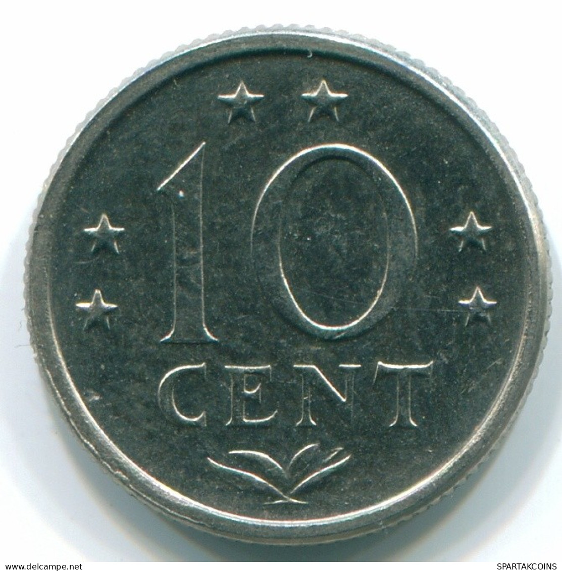 10 CENTS 1971 NETHERLANDS ANTILLES Nickel Colonial Coin #S13395.U.A - Antilles Néerlandaises