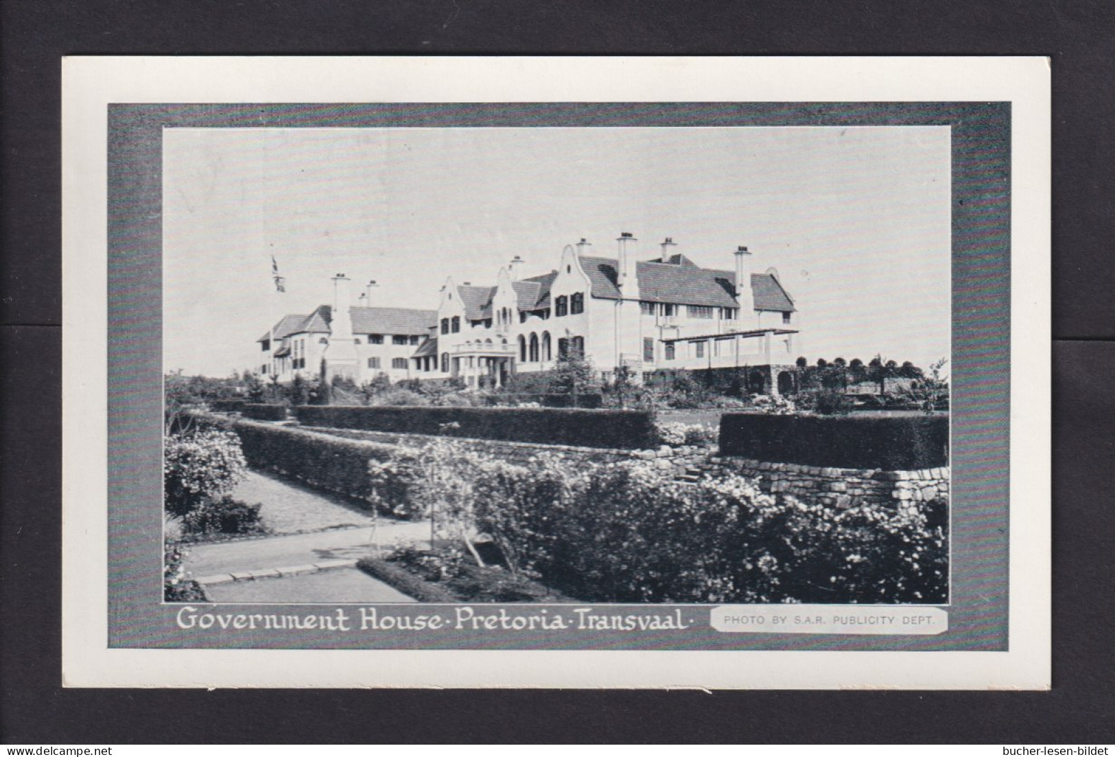 1/2 P. Bild-Ganzsache "Government House Pretoria" - Ungebraucht - Storia Postale