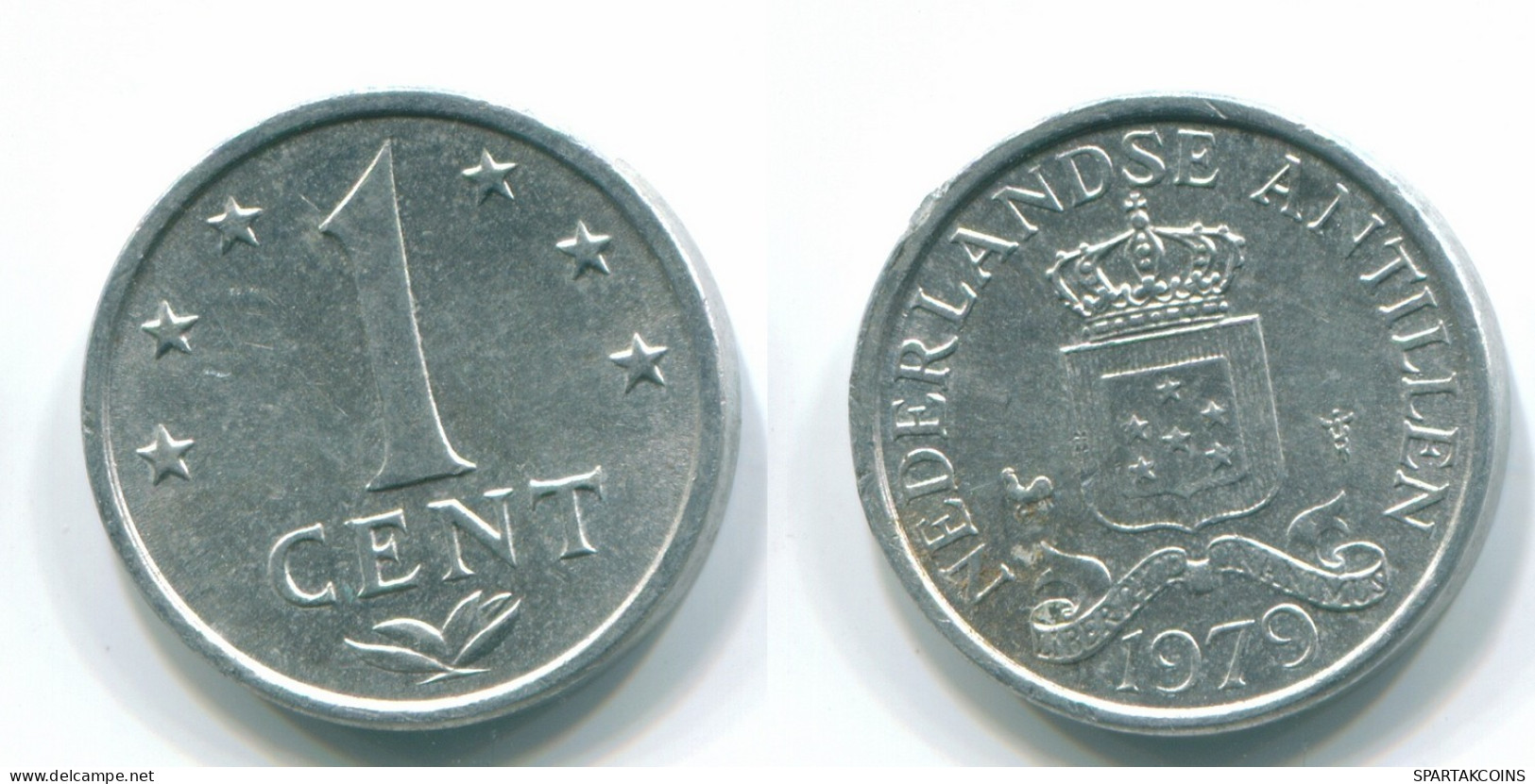 1 CENT 1979 NIEDERLÄNDISCHE ANTILLEN Aluminium Koloniale Münze #S11164.D.A - Niederländische Antillen