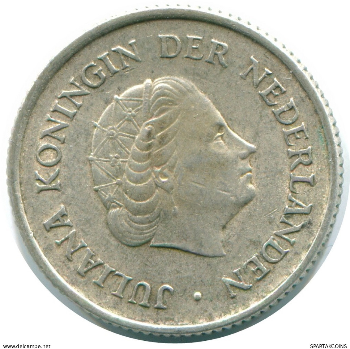 1/4 GULDEN 1965 NIEDERLÄNDISCHE ANTILLEN SILBER Koloniale Münze #NL11426.4.D.A - Niederländische Antillen