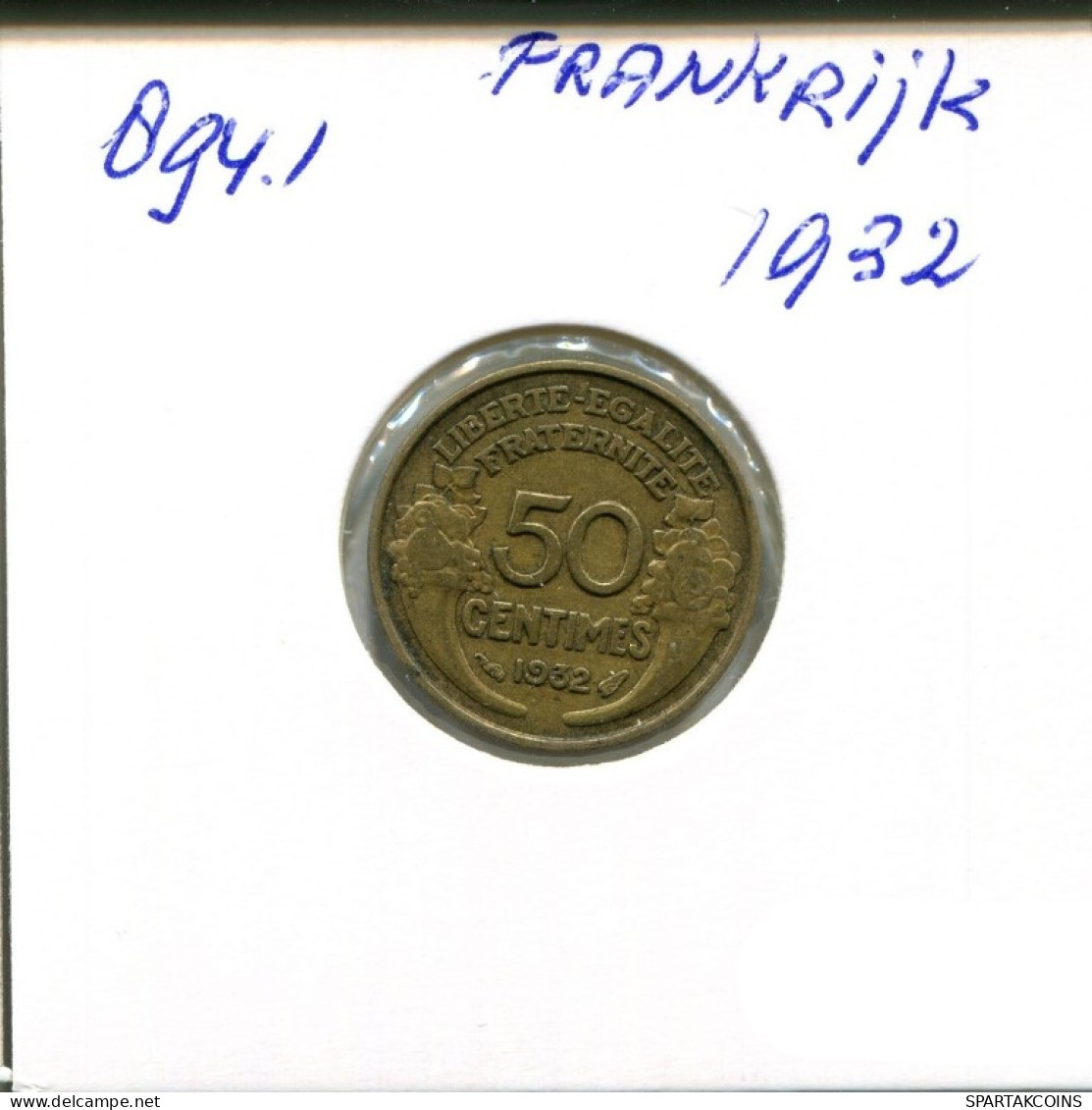 50 CENTIMES 1932 FRANCE French Coin #AN211.U.A - 50 Centimes