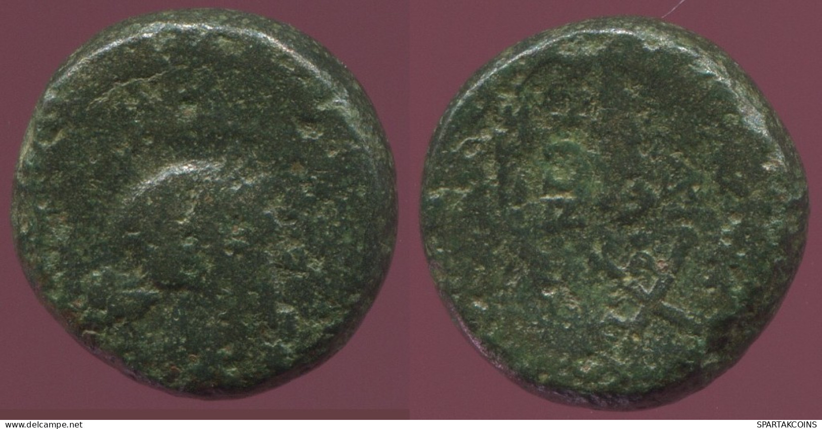 WREATH Ancient Authentic Original GREEK Coin 4.5g/14mm #ANT1460.9.U.A - Griegas
