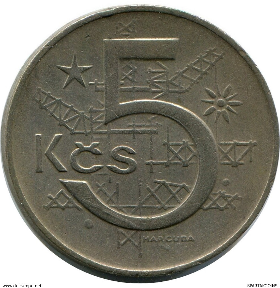 5 KORUN 1969 TSCHECHOSLOWAKEI CZECHOSLOWAKEI SLOVAKIA Münze #AR232.D.A - Czechoslovakia