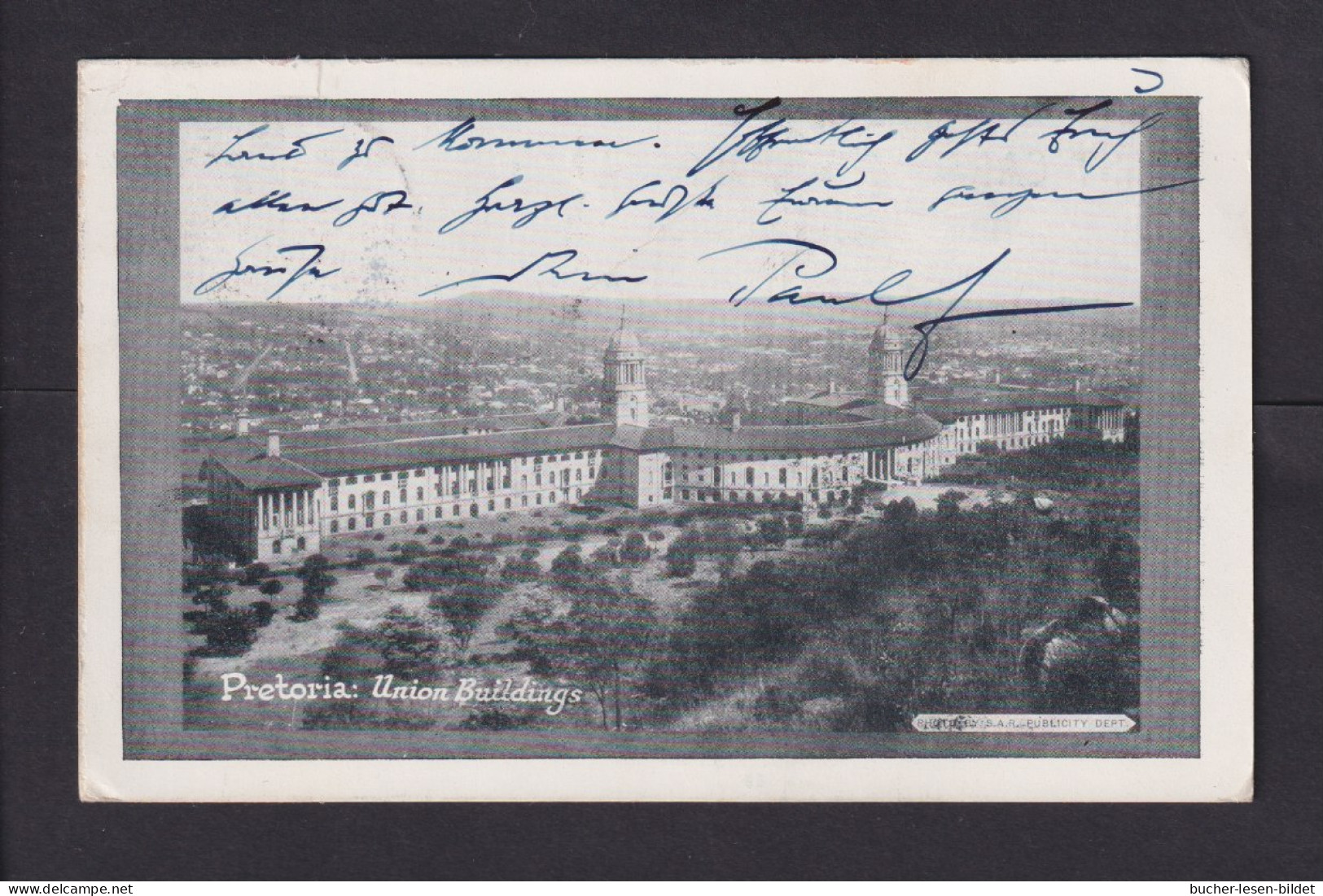 1 P. Bild-Ganzsache "Pretoria Union Buildings" - Mit Zufrankatur Ab Durban Nach Berlin - Storia Postale