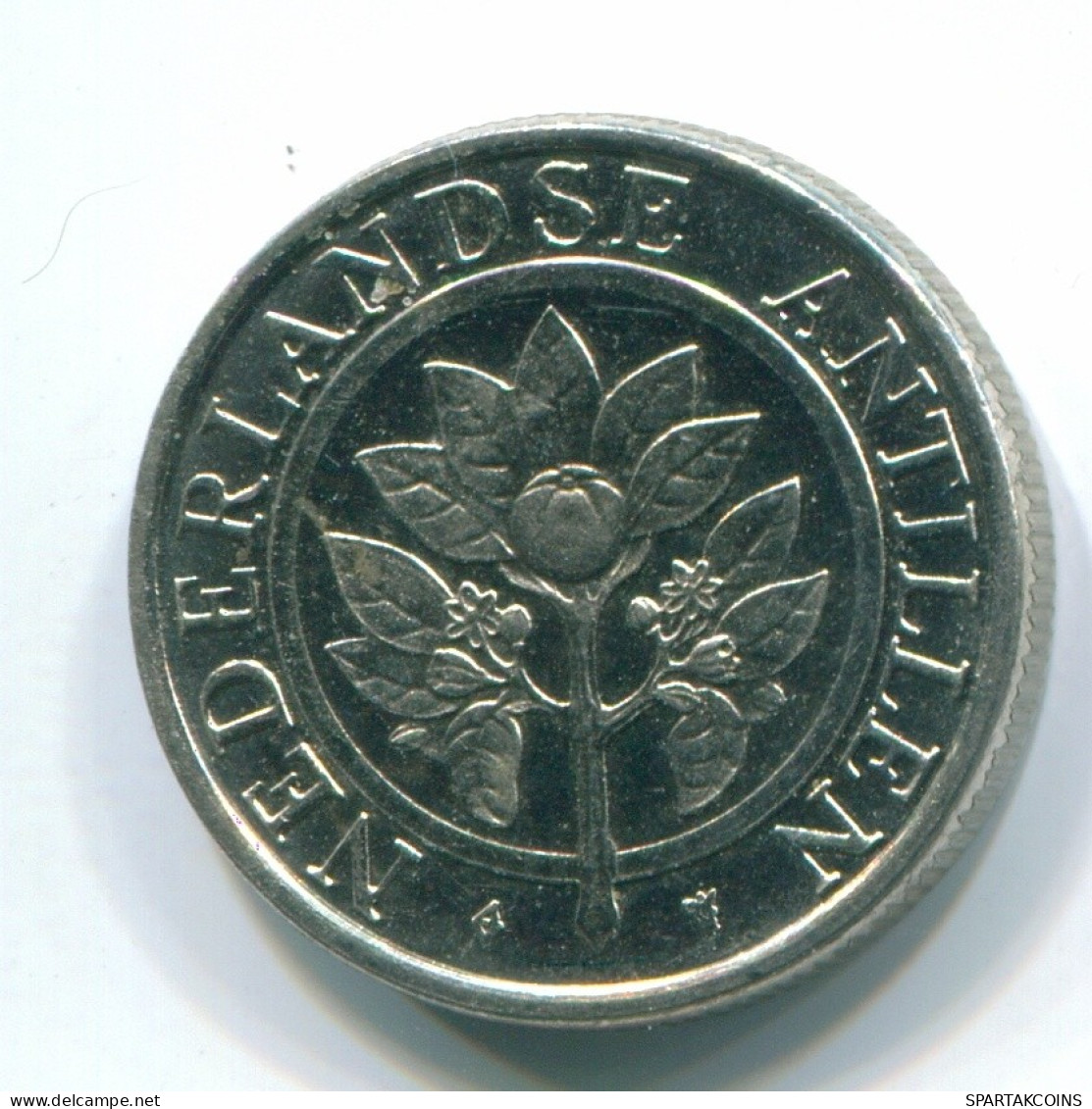 10 CENTS 1989 NETHERLANDS ANTILLES Nickel Colonial Coin #S11313.U.A - Antille Olandesi