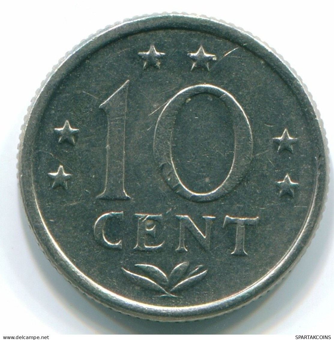 10 CENTS 1971 NIEDERLÄNDISCHE ANTILLEN Nickel Koloniale Münze #S13404.D.A - Antilles Néerlandaises