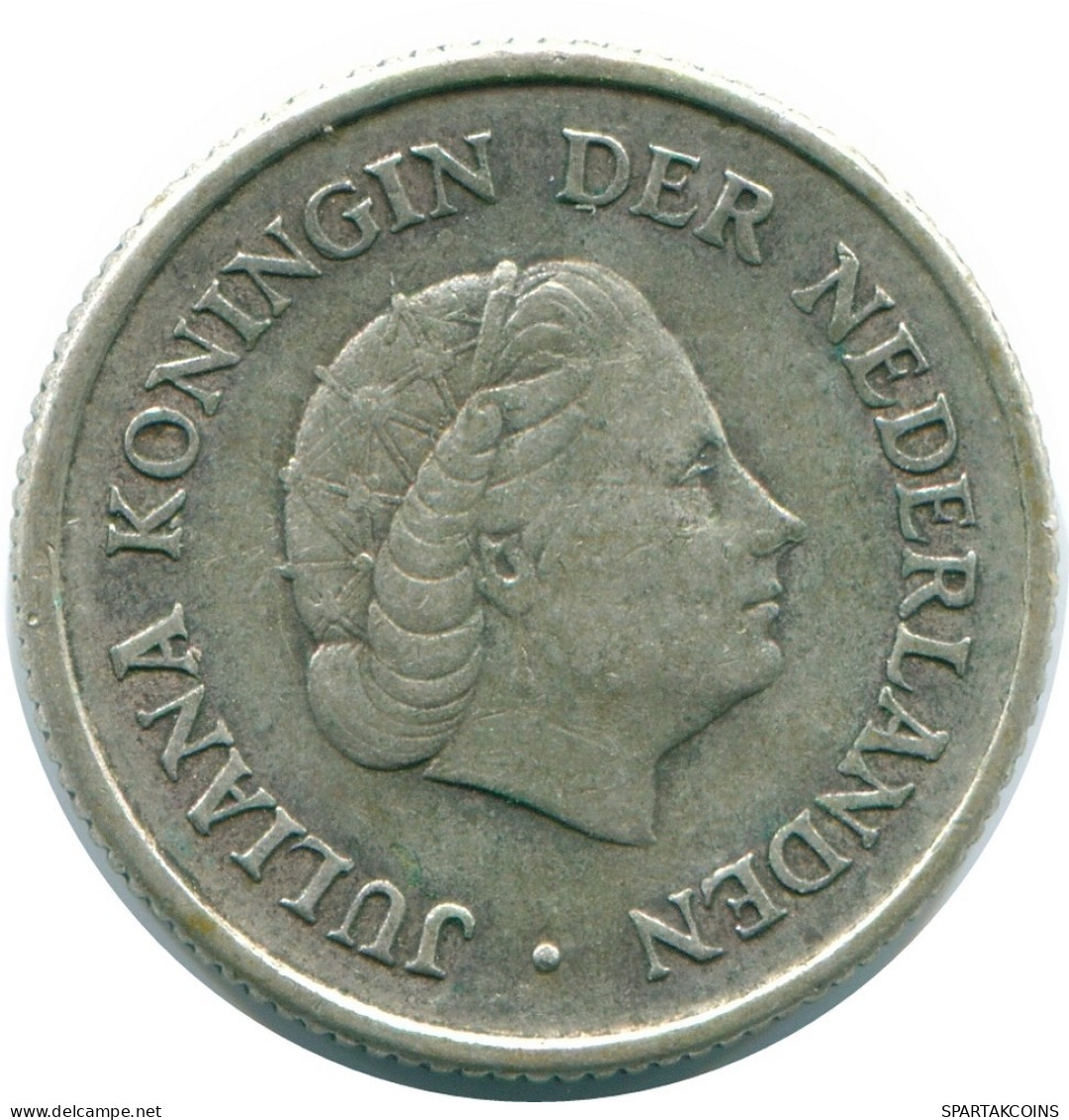 1/4 GULDEN 1967 ANTILLAS NEERLANDESAS PLATA Colonial Moneda #NL11599.4.E.A - Niederländische Antillen