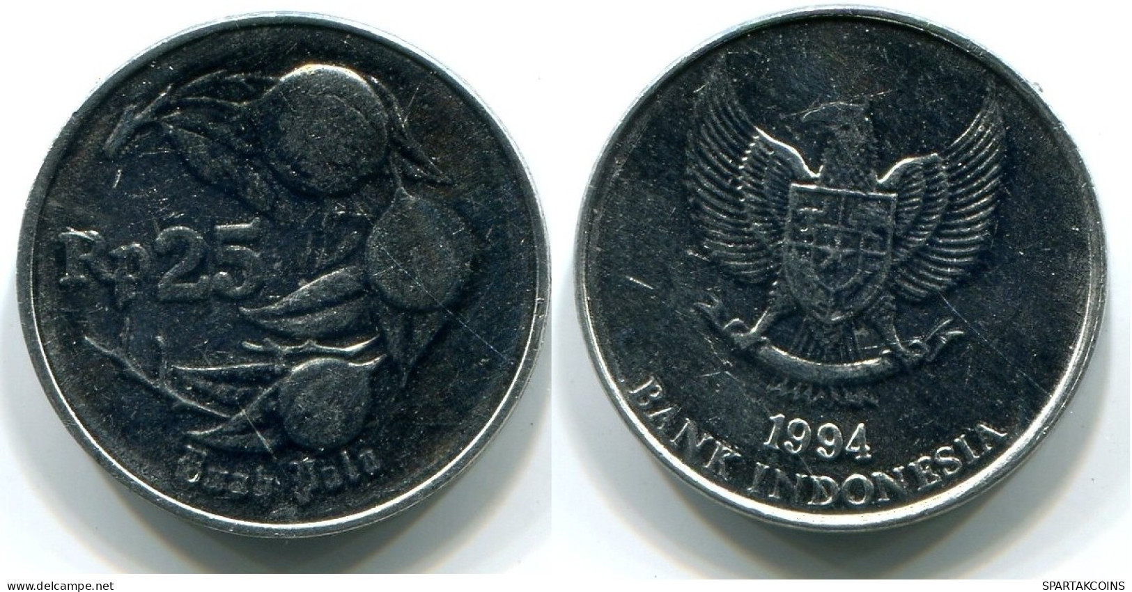 25 RUPIAH 1994 INDONESISCH INDONESIA UNC Nutmeg Plant Münze #W10823.D.A - Indonesië