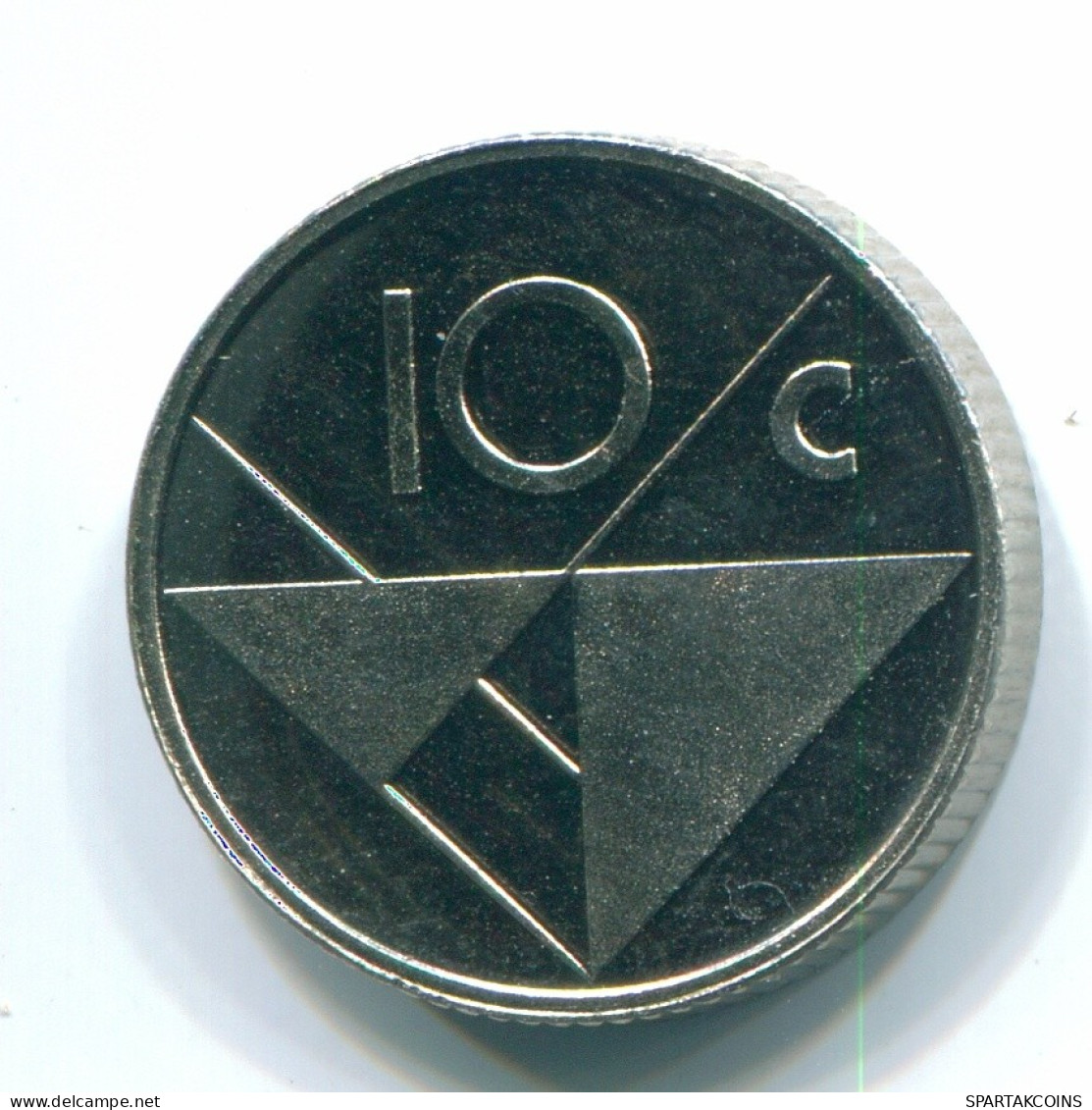 10 CENTS 1992 ARUBA (NEERLANDÉS NETHERLANDS) Nickel Colonial Moneda #S13631.E.A - Aruba
