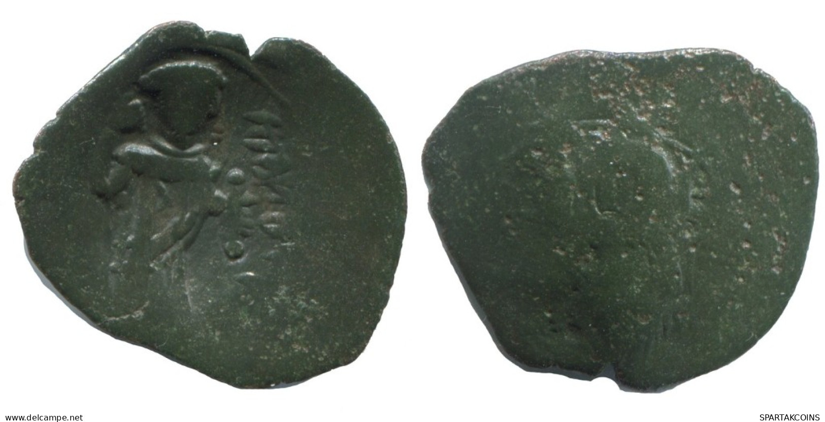 TRACHY BYZANTINISCHE Münze  EMPIRE Antike Authentisch Münze 1.7g/20mm #AG670.4.D.A - Bizantine