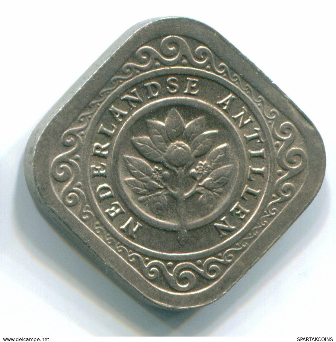5 CENTS 1970 NETHERLANDS ANTILLES Nickel Colonial Coin #S12489.U.A - Niederländische Antillen