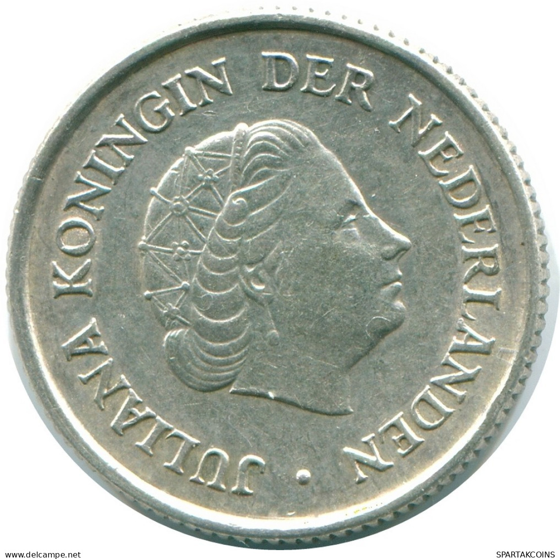 1/4 GULDEN 1967 ANTILLAS NEERLANDESAS PLATA Colonial Moneda #NL11447.4.E.A - Antilles Néerlandaises
