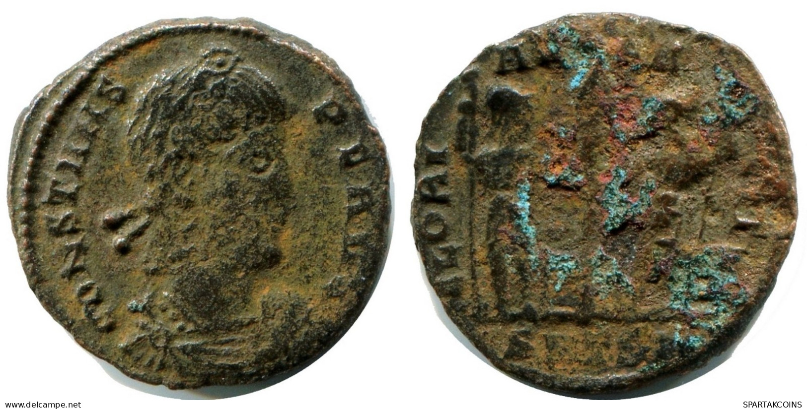 CONSTANS MINTED IN THESSALONICA FROM THE ROYAL ONTARIO MUSEUM #ANC11883.14.F.A - The Christian Empire (307 AD Tot 363 AD)