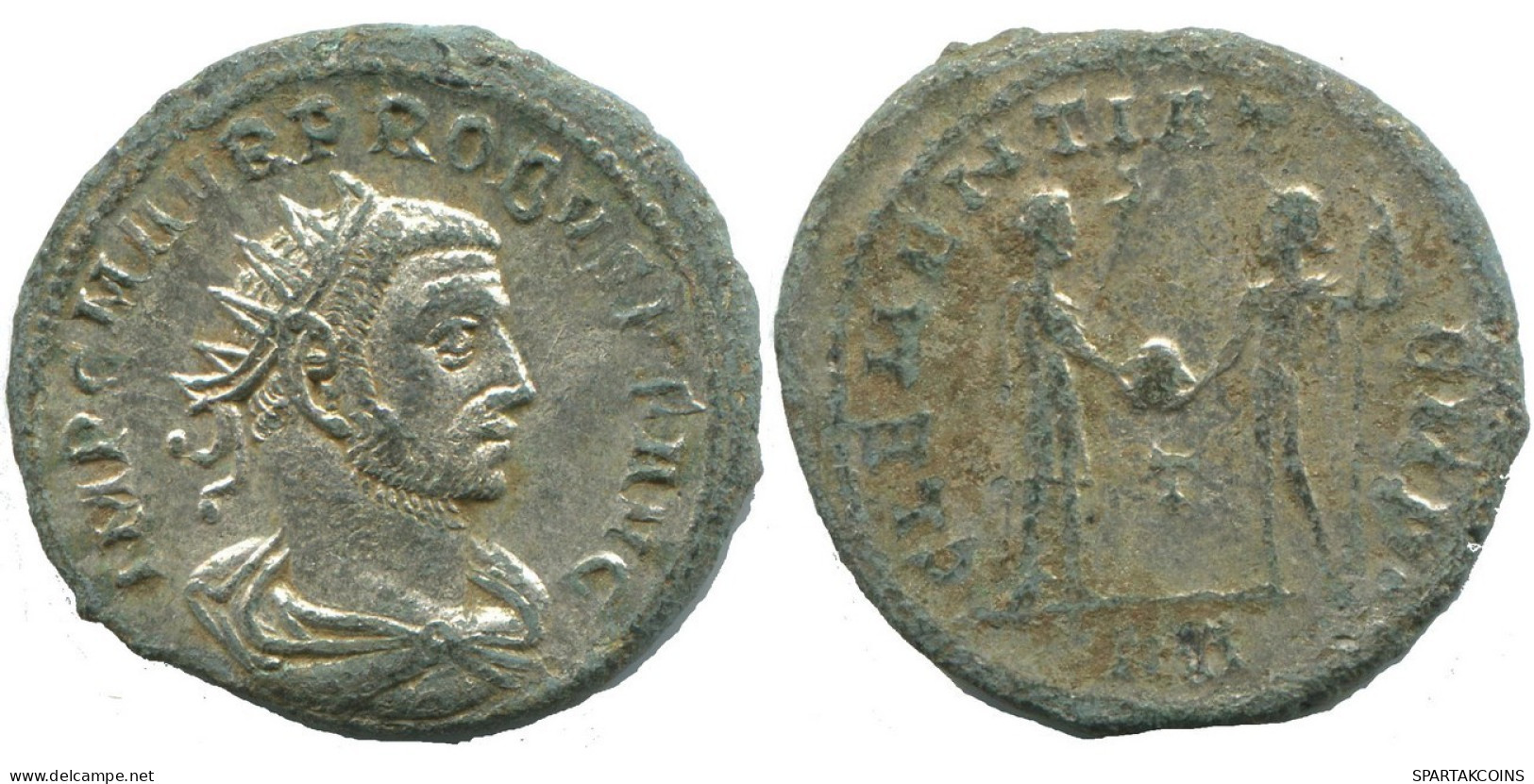 PROBUS CYZICUS T XXI AD276 SILVERED ROMAN Moneda 4g/22mm #ANT2669.41.E.A - La Crisi Militare (235 / 284)