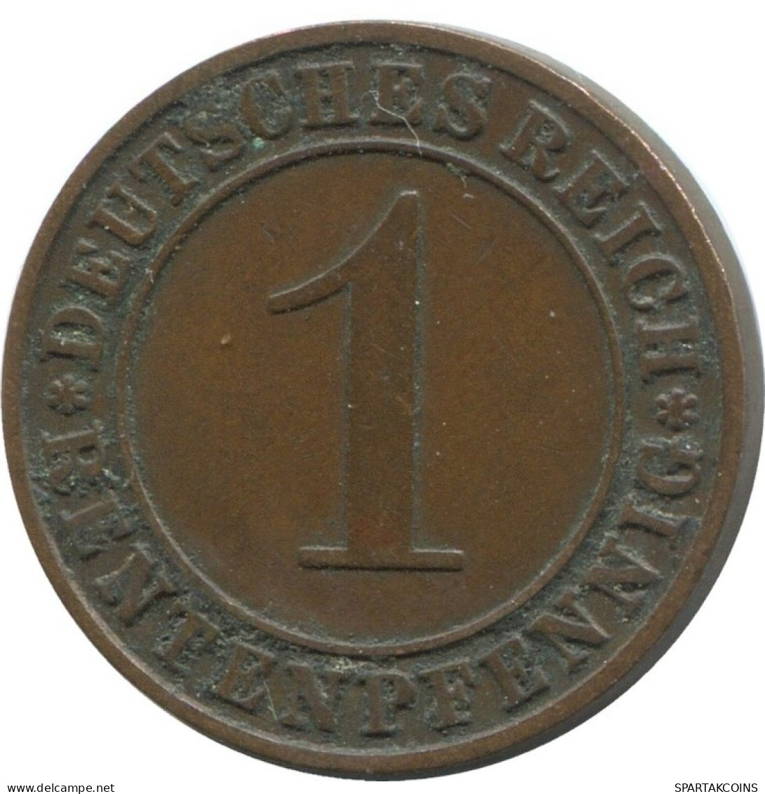 1 RENTENPFENNIG 1923 A GERMANY Coin #AD432.9.U.A - 1 Renten- & 1 Reichspfennig