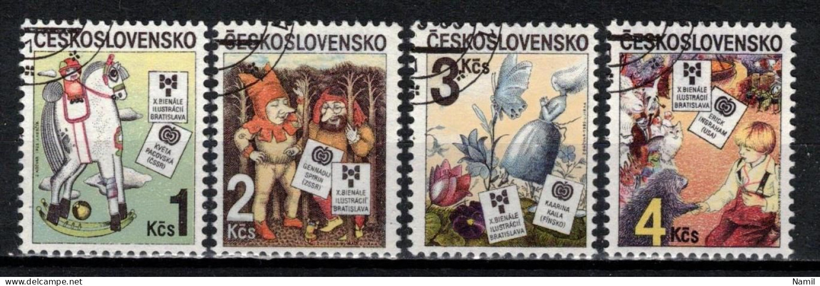 Tchécoslovaquie 1985 Mi 2827-30 (Yv 2641-4), Obliteré - Oblitérés