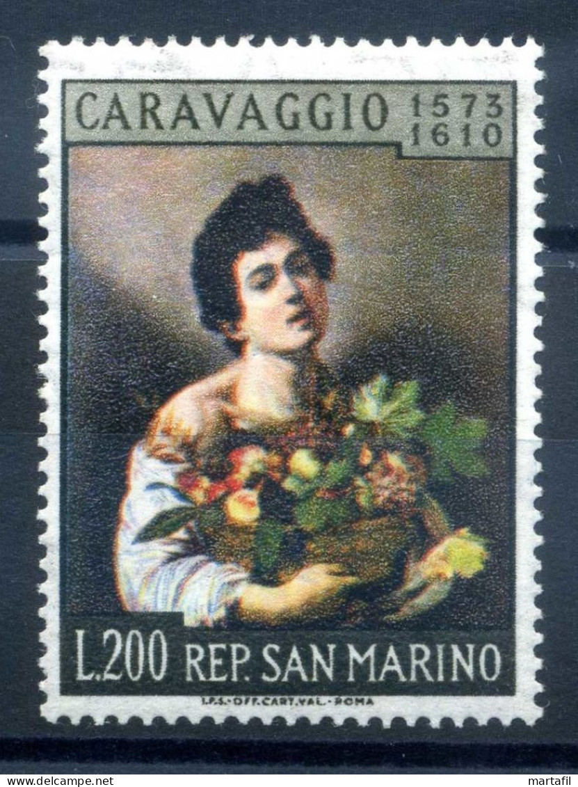 1960 SAN MARINO SET MNH ** Caravaggio, Arte, Pittura, Paintings - Ungebraucht