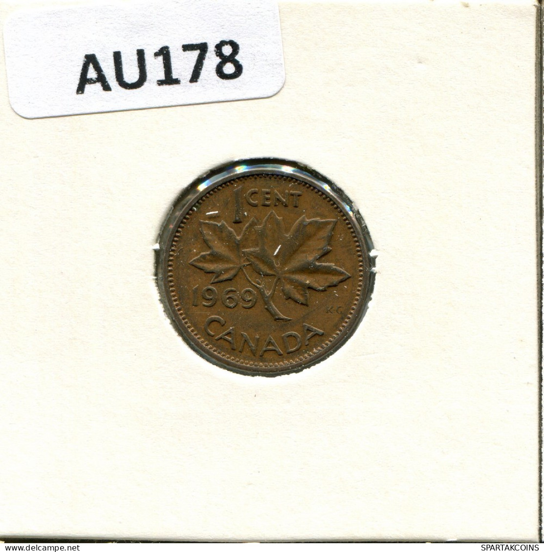 1 CENT 1969 KANADA CANADA Münze #AU178.D.A - Canada