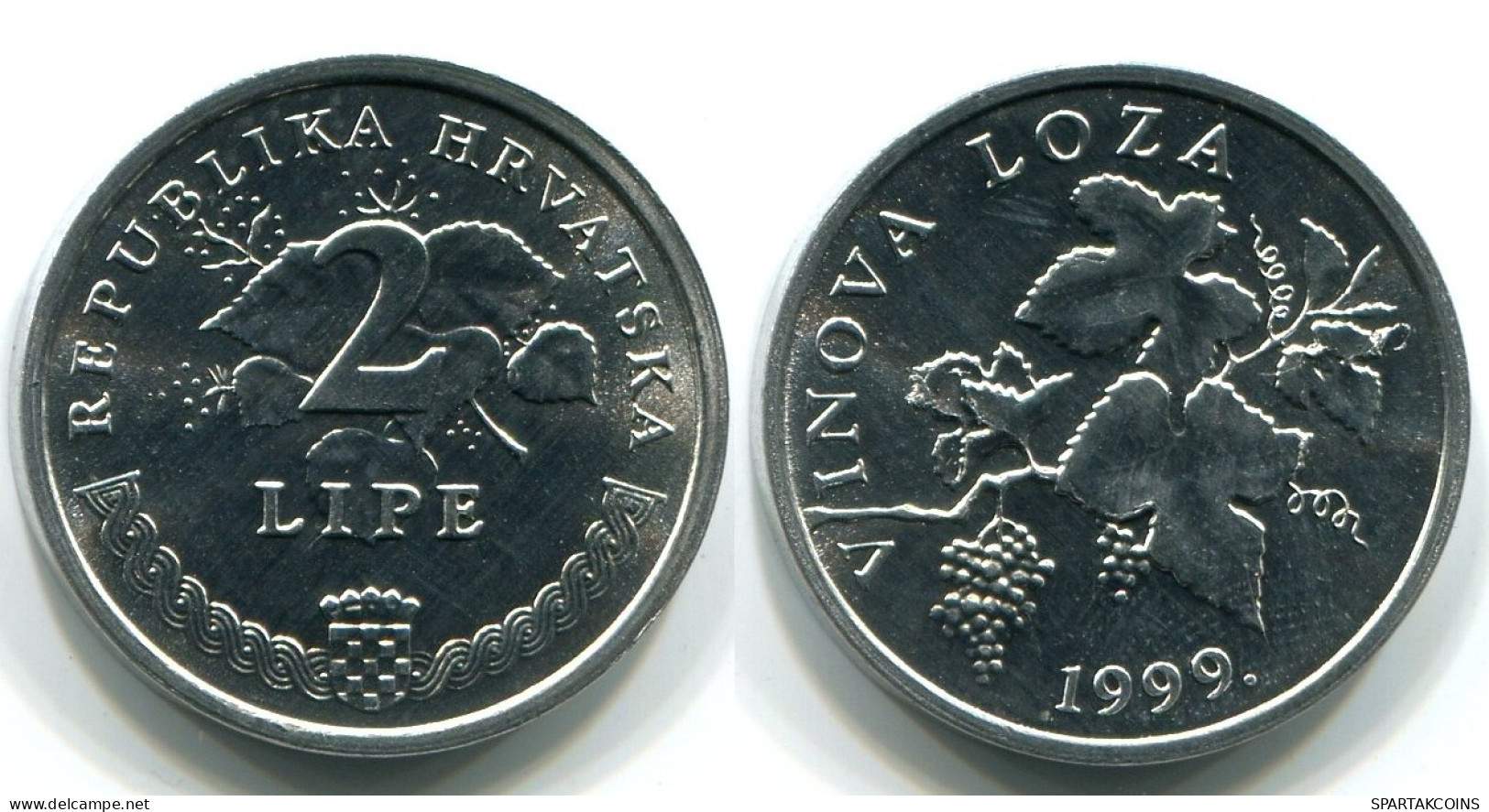 2 LIPE 1999 CROACIA CROATIA UNC Moneda #W10843.E.A - Kroatien