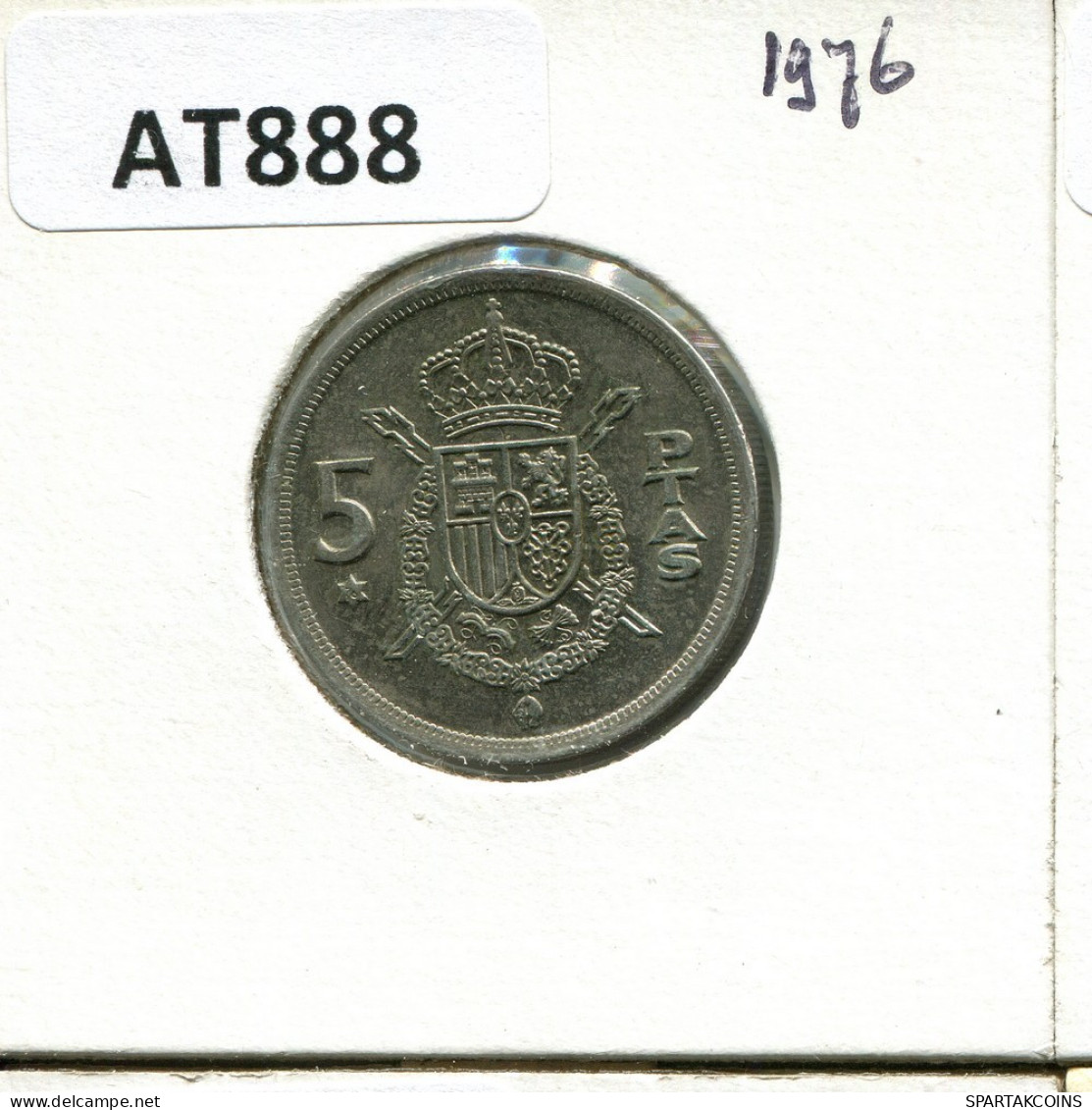 5 PESETAS 1975 SPANIEN SPAIN Münze #AT888.D.A - 5 Pesetas