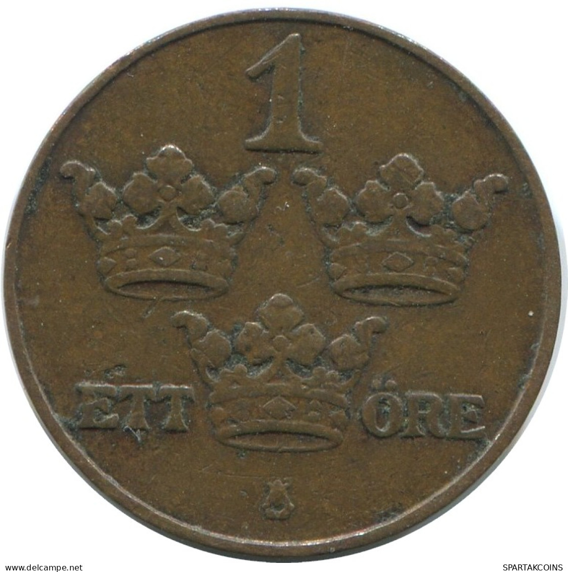 1 ORE 1910 SWEDEN Coin #AD361.2.U.A - Suède