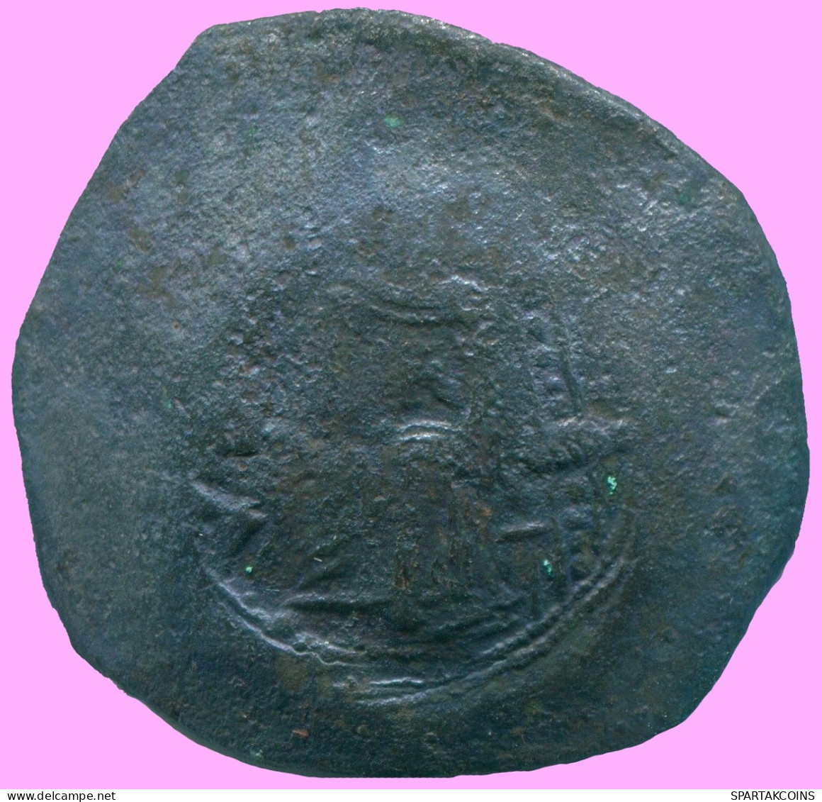 BYZANTINE EMPIRE Aspron Trache Authentique Antique Pièce 3.61g/26mm #BYZ1008.13.F.A - Byzantines