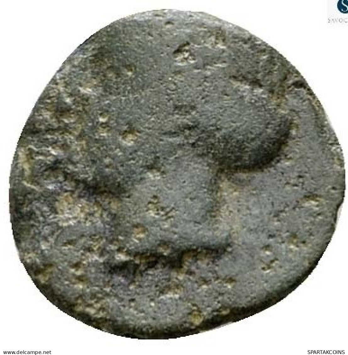 GRIEGO Bronze Antiguo Moneda HORSEMAN NYMPH2.19g/15mm #ANC12393.15.E.A - Greek