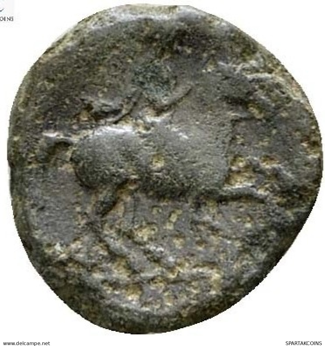 GRIEGO Bronze Antiguo Moneda HORSEMAN NYMPH2.19g/15mm #ANC12393.15.E.A - Griechische Münzen