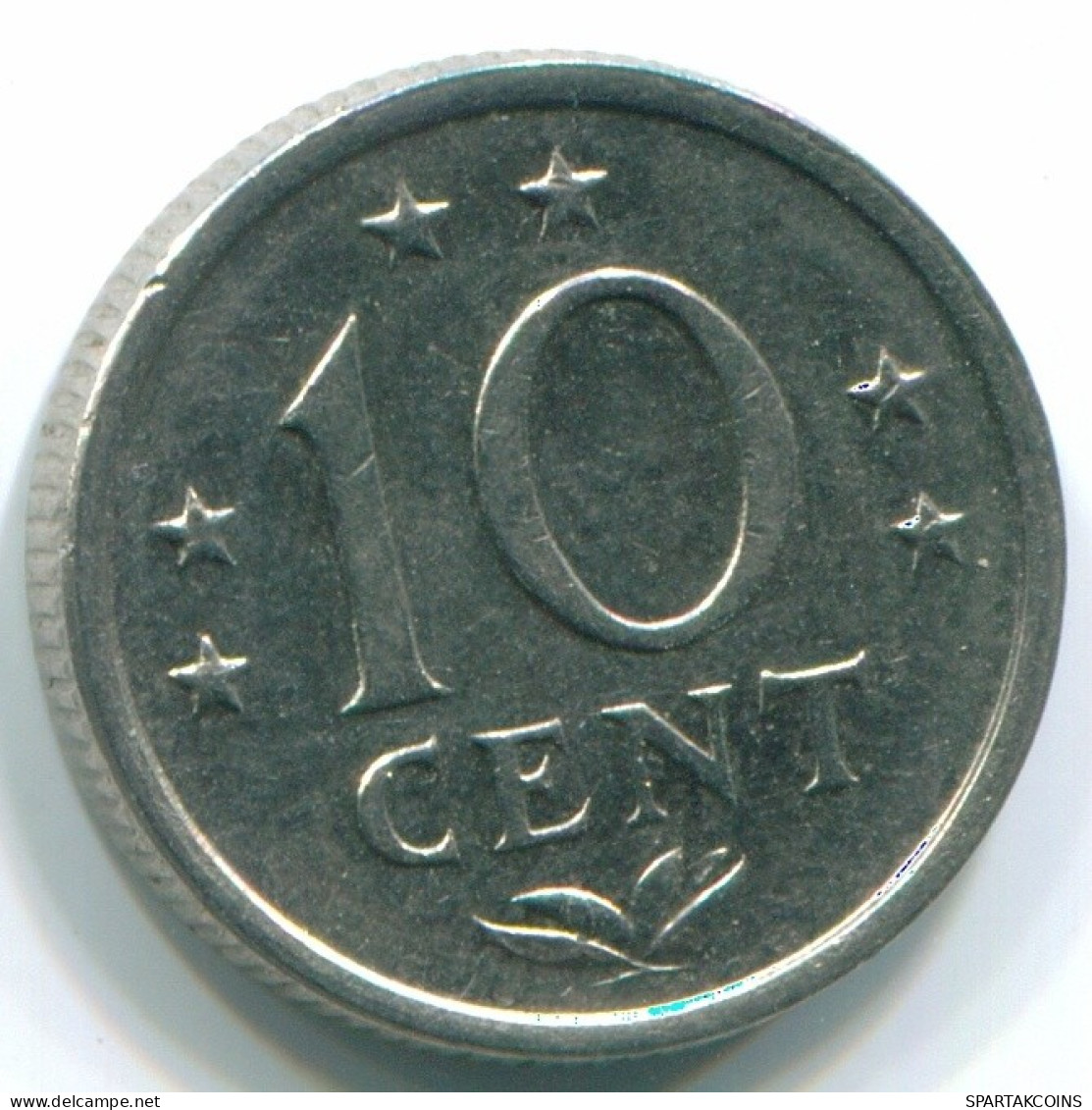 10 CENTS 1971 NIEDERLÄNDISCHE ANTILLEN Nickel Koloniale Münze #S13457.D.A - Nederlandse Antillen