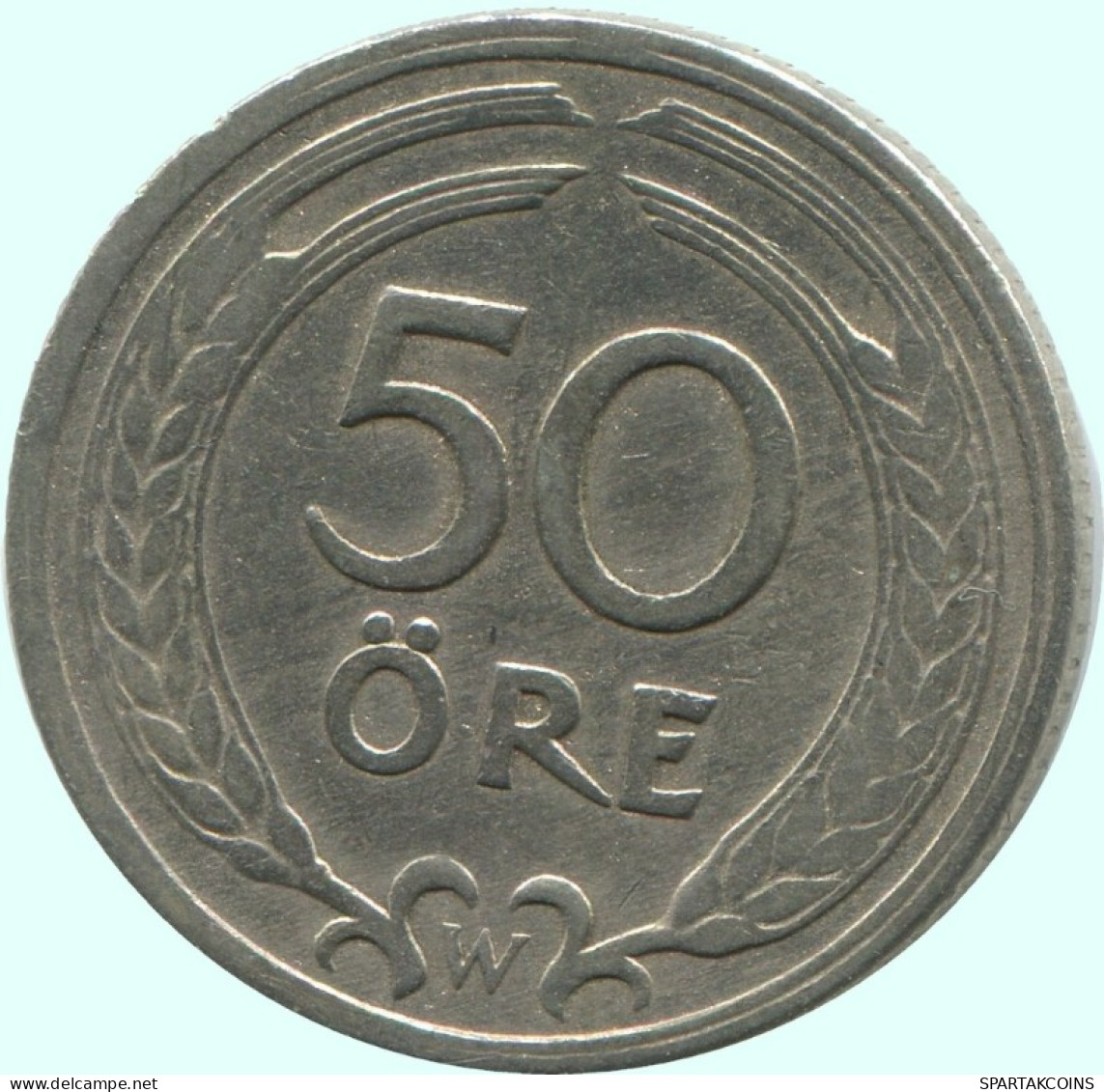 50 ORE 1921 W SUECIA SWEDEN Moneda RARE #AC702.2.E.A - Suède