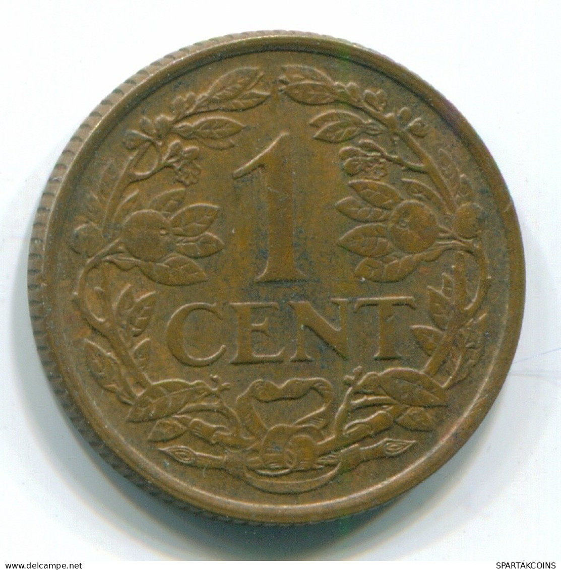 1 CENT 1967 ANTILLAS NEERLANDESAS Bronze Fish Colonial Moneda #S11136.E.A - Antille Olandesi