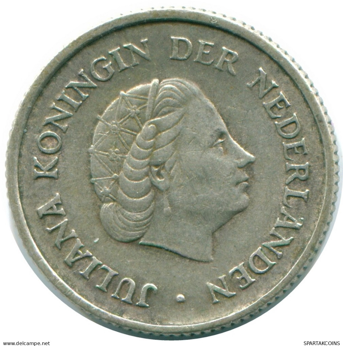 1/4 GULDEN 1965 NIEDERLÄNDISCHE ANTILLEN SILBER Koloniale Münze #NL11374.4.D.A - Antilles Néerlandaises