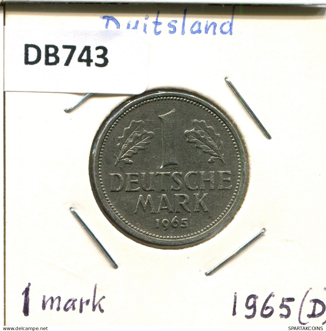1 DM 1965 D BRD ALLEMAGNE Pièce GERMANY #DB743.F.A - 1 Marco