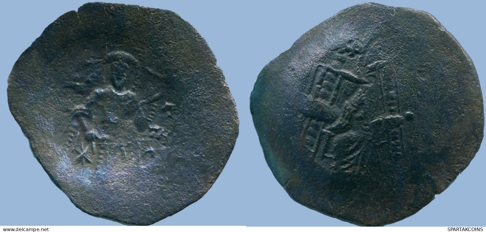 Antiguo BYZANTINE IMPERIO ASPRON TRACHY Moneda 2.73g/23.61mm #ANC13487.13.E.A - Byzantium