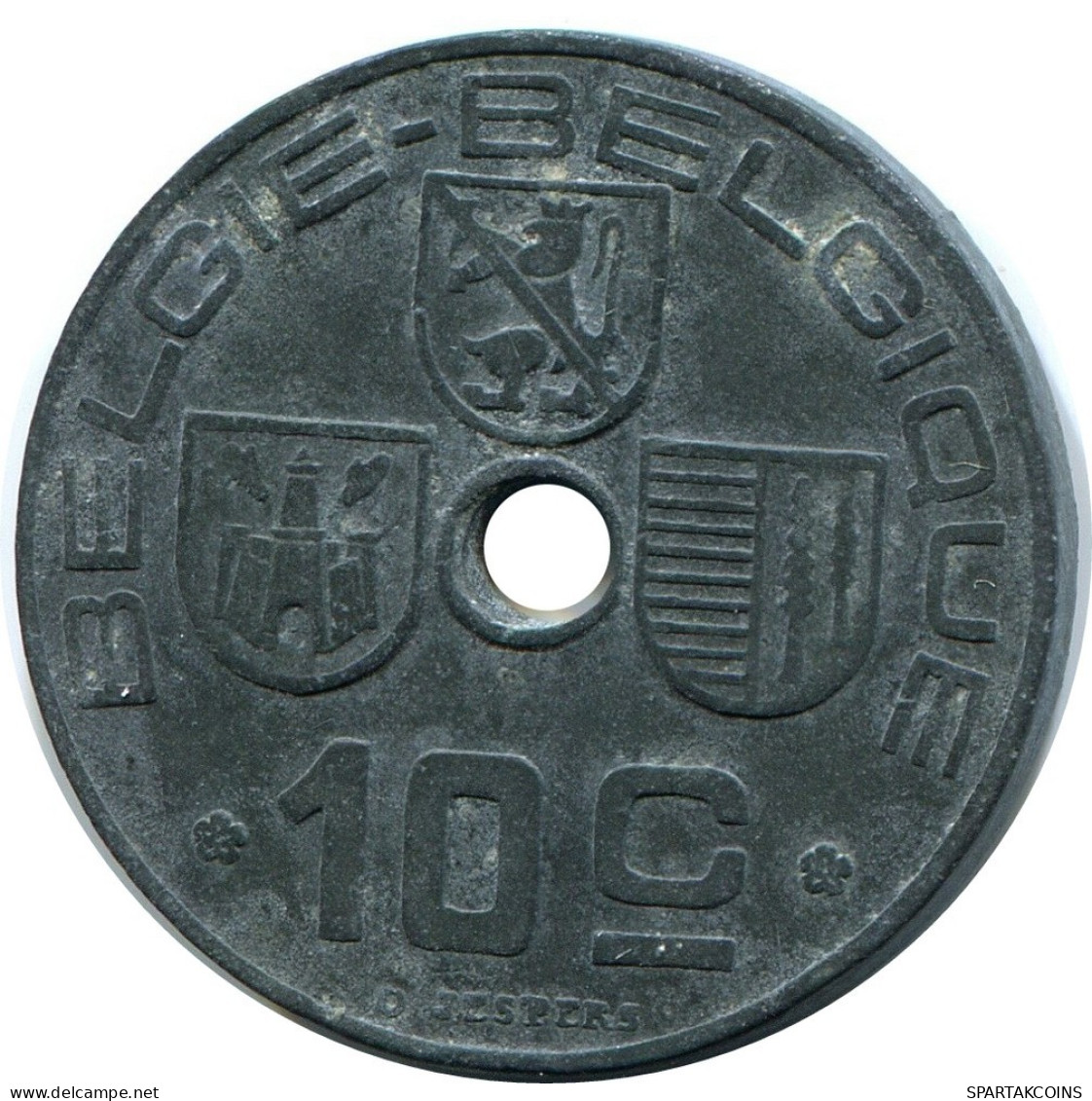10 CENTIMES 1944 BELGIE-BELGIQUE BELGIUM Coin #BA408.U.A - 10 Cents & 25 Cents