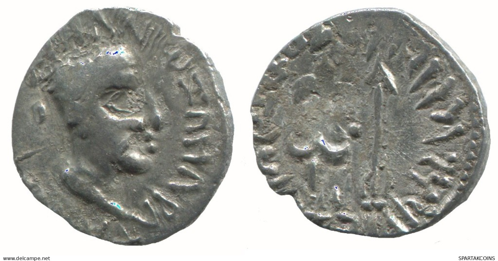 INDO-SKYTHIANS WESTERN KSHATRAPAS KING NAHAPANA AR DRACHM GREEK GRIECHISCHE Münze #AA390.40.D.A - Griechische Münzen