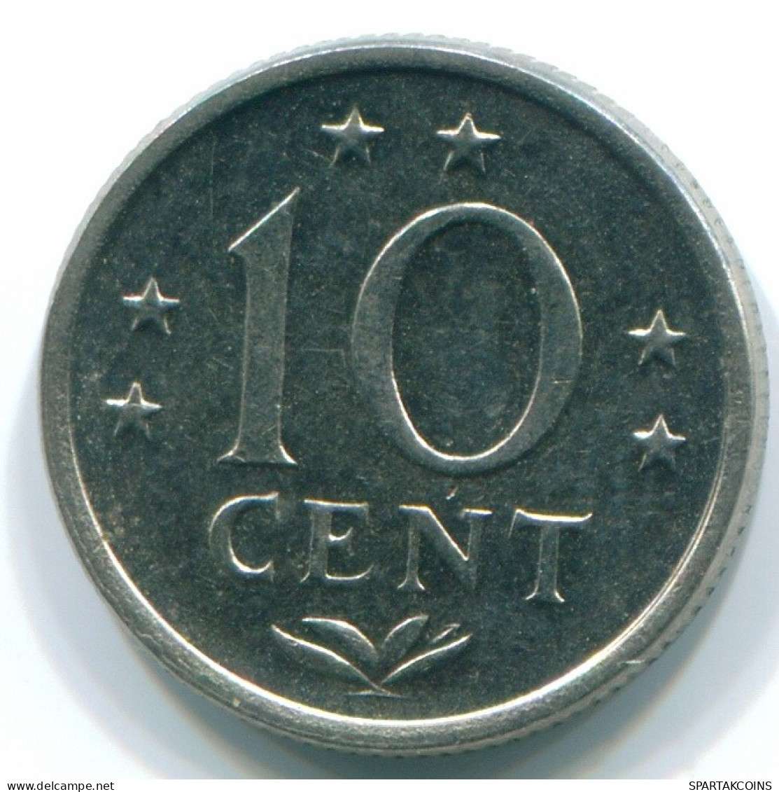10 CENTS 1971 NIEDERLÄNDISCHE ANTILLEN Nickel Koloniale Münze #S13388.D.A - Antilles Néerlandaises