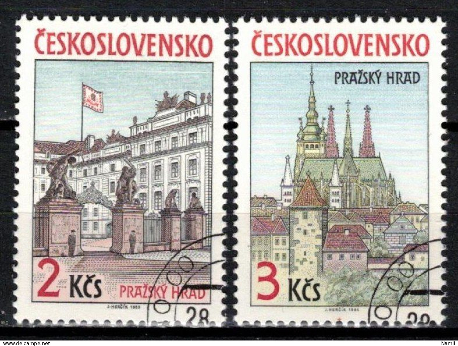 Tchécoslovaquie 1985 Mi 2834-5 (Yv 2645-6), Obliteré - Used Stamps