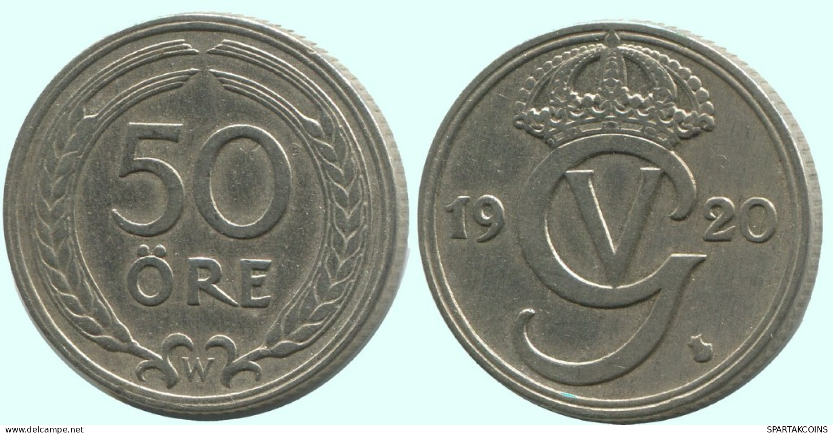 50 ORE 1920 SWEDEN Coin #AC691.2.U.A - Suède