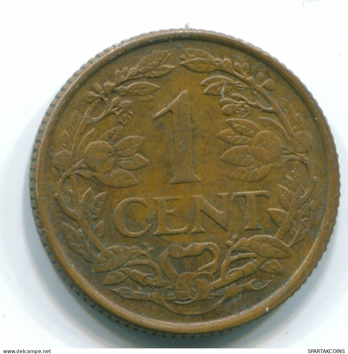 1 CENT 1965 ANTILLAS NEERLANDESAS Bronze Fish Colonial Moneda #S11127.E.A - Niederländische Antillen