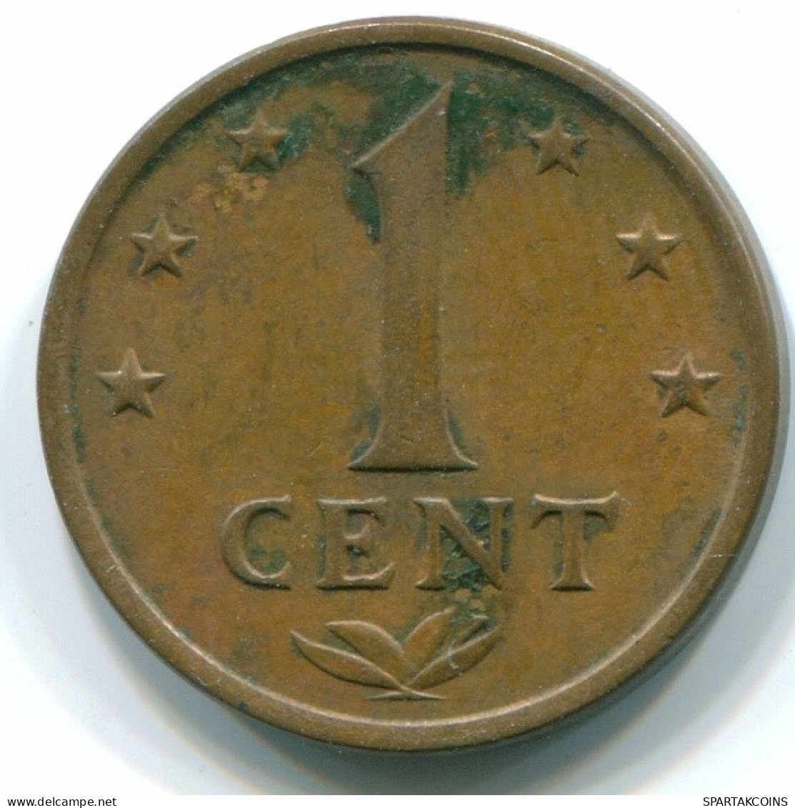 1 CENT 1973 NIEDERLÄNDISCHE ANTILLEN Bronze Koloniale Münze #S10654.D.A - Antillas Neerlandesas