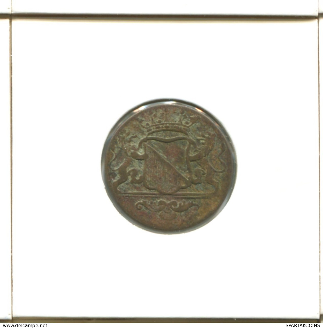 1786 UTRECHT VOC DUIT IINDES NÉERLANDAIS NETHERLANDS NEW YORK COLONIAL PENNY #E16693.8.F.A - Nederlands-Indië