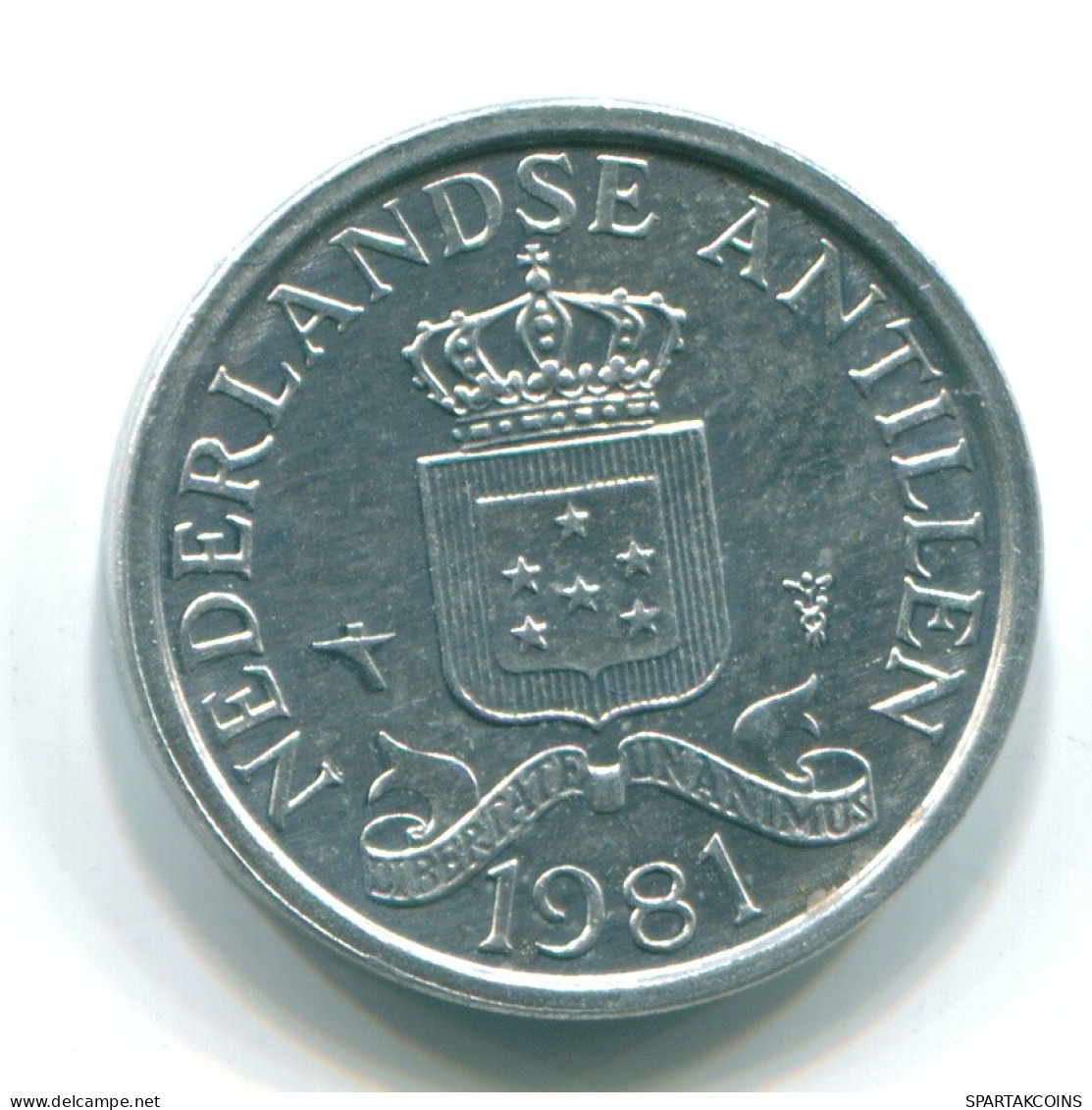 1 CENT 1981 ANTILLES NÉERLANDAISES Aluminium Colonial Pièce #S11199.F.A - Nederlandse Antillen