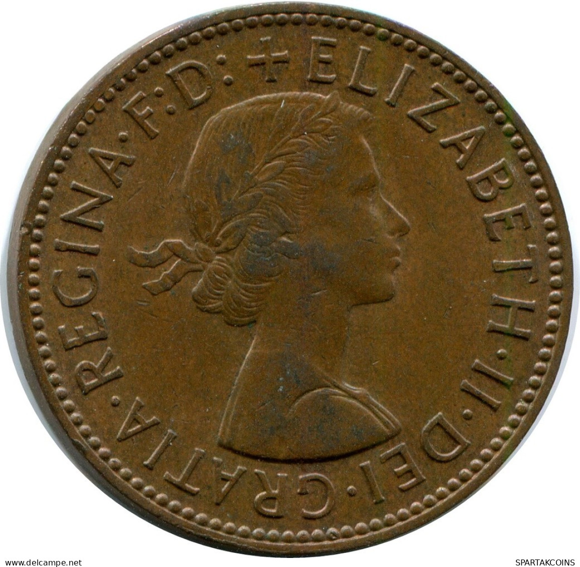 HALF PENNY 1962 UK GROßBRITANNIEN GREAT BRITAIN Münze #BA991.D.A - C. 1/2 Penny