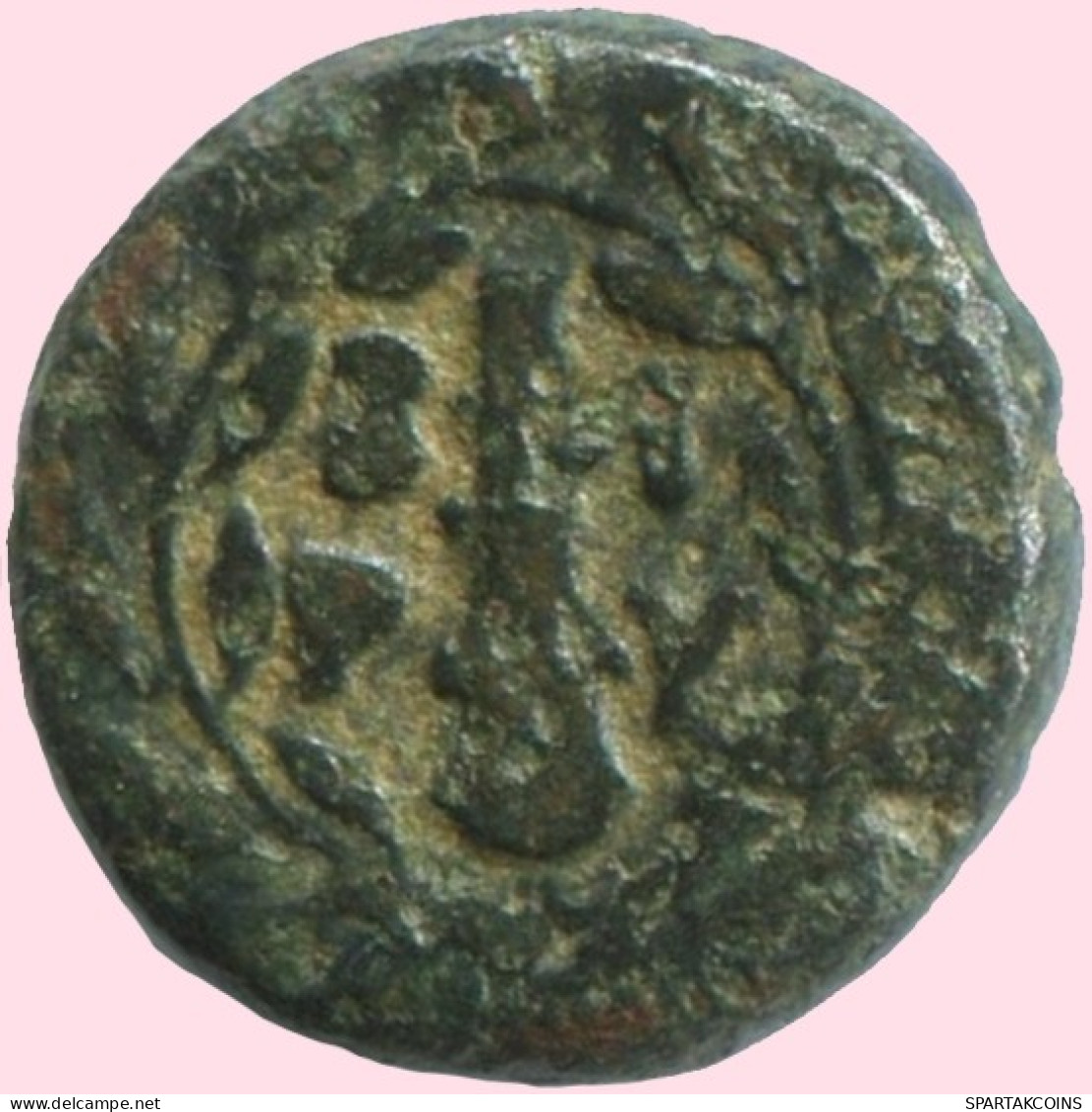 WREATH Ancient Authentic Original GREEK Coin 1.4g/10mm #ANT1688.10.U.A - Griechische Münzen